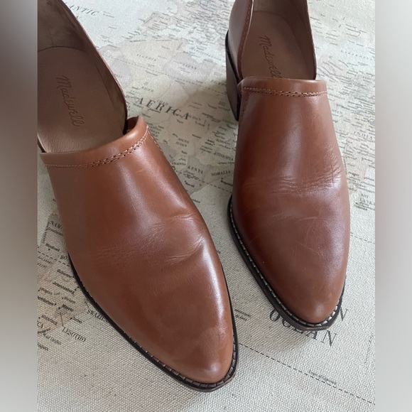 Madewell Brady Low Cut Leather Bootie Size 10 English Saddle - Picture 4 of 14
